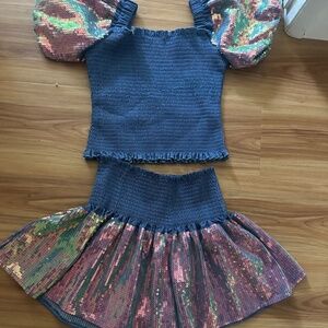 Queen of sparkles sample sale XS set